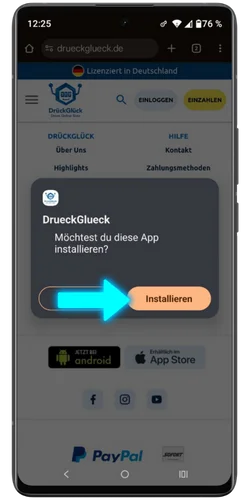 DrückGlück App APK öffnen